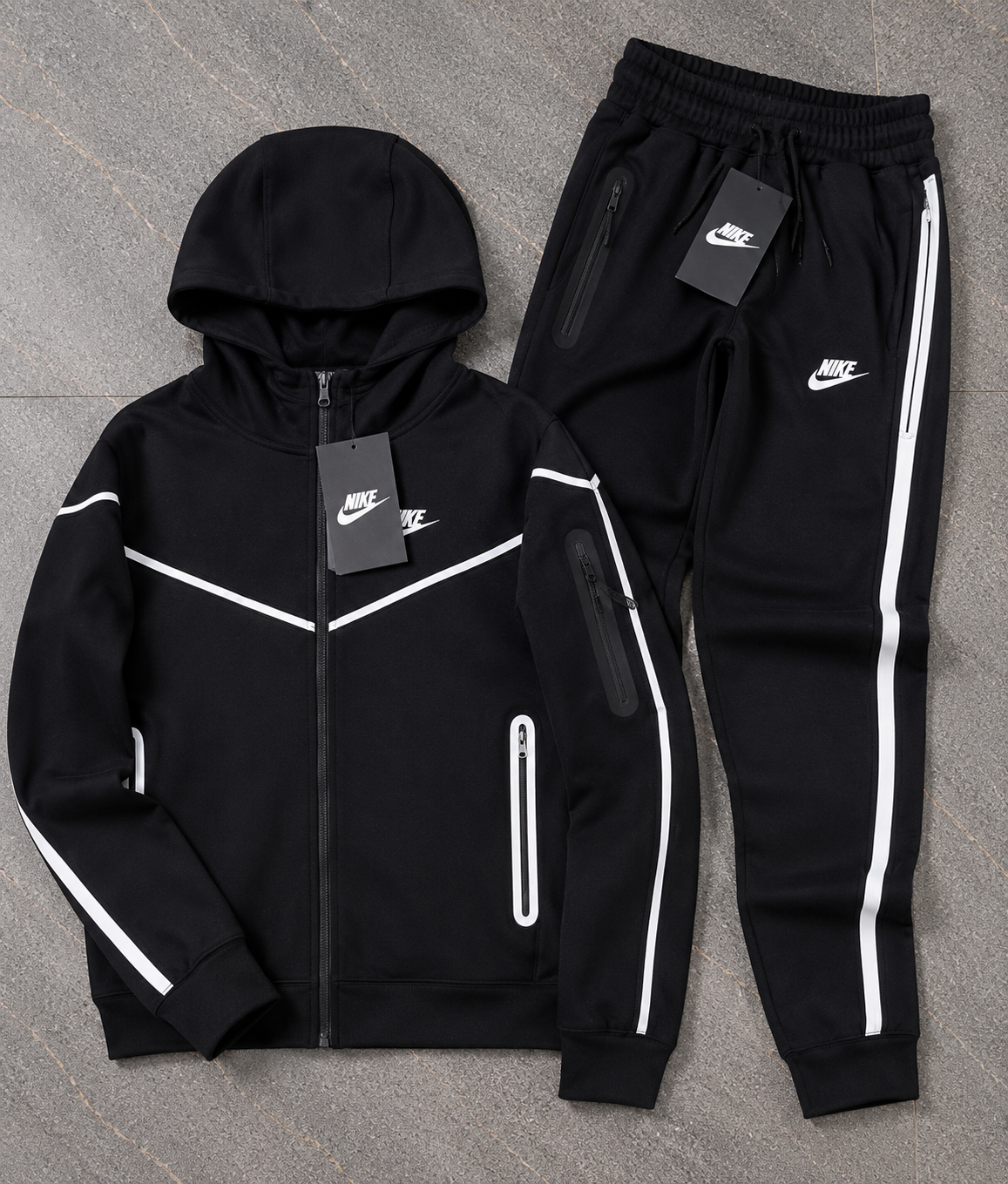 Nike Tech Fleece Windrunner Tracksuit – Black