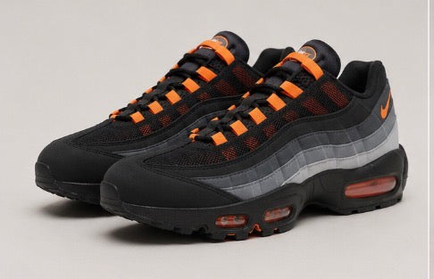 Nike Air Max 95 – Black / Iron Grey / Safety Orange
