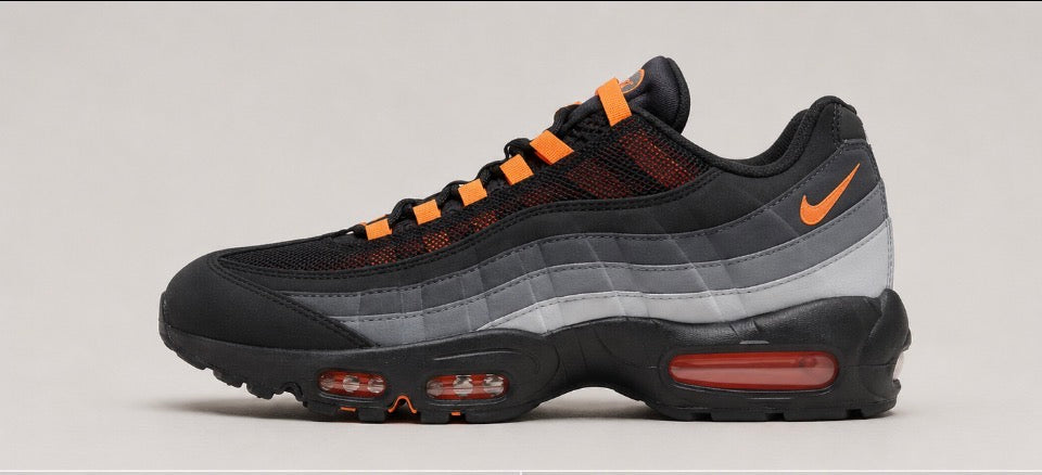 Nike Air Max 95 – Black / Iron Grey / Safety Orange