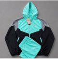 Nike mens Windrunner Woven Hooded Tracksuit – Turquoise/Black