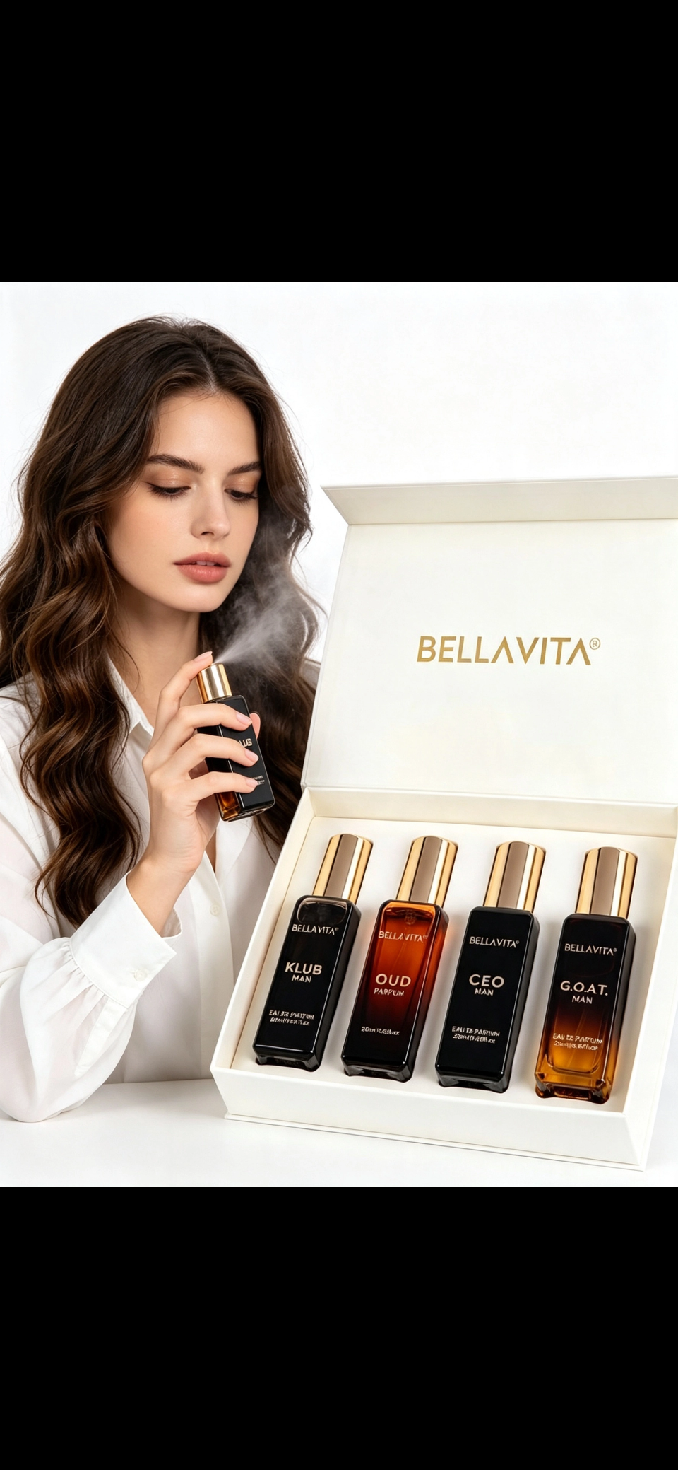 BellaVita Luxury Men’s Cologne Set | 4 x 20ml – Perfect for All Occasions
